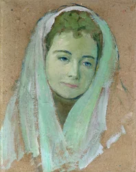 Marthe con un velo bianco, 1891
